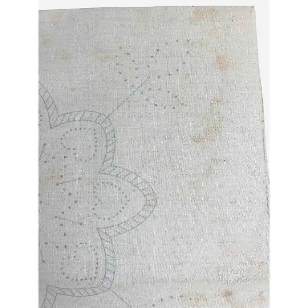 Vintage 1980s Candlewicking Pillow Kit Flowers Hearts Open Package Cottagecore
